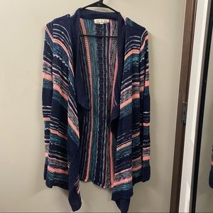 Blue and pink cardigan